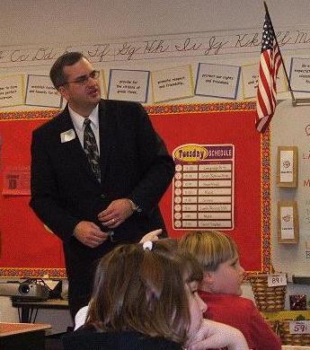 Alan Earnshaw at the Wescosville Career Day